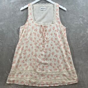 Princess Polly Womens Dress Sz 4 Pink Floral Lace Trim Dainty Fairy Coquette‎
